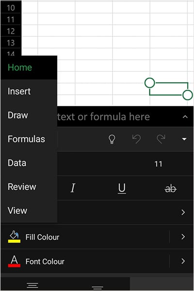View Tab Excel App