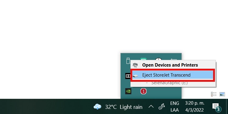 eject drive safely