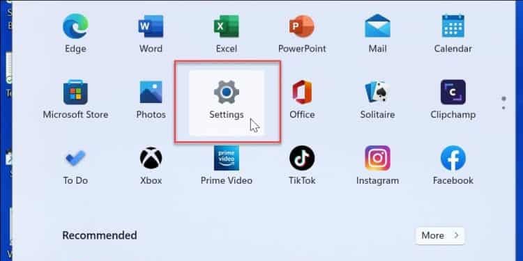 settings windows 11 