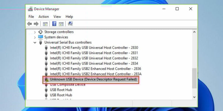 unknown usb device