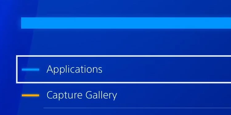 ps4 applications management 