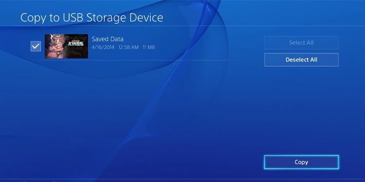 copy save data to usb storage 