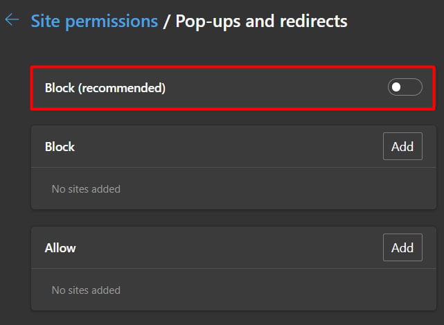 enable-pop-up