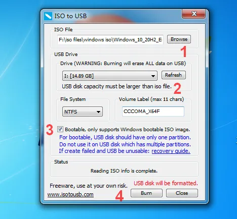 iso to usb