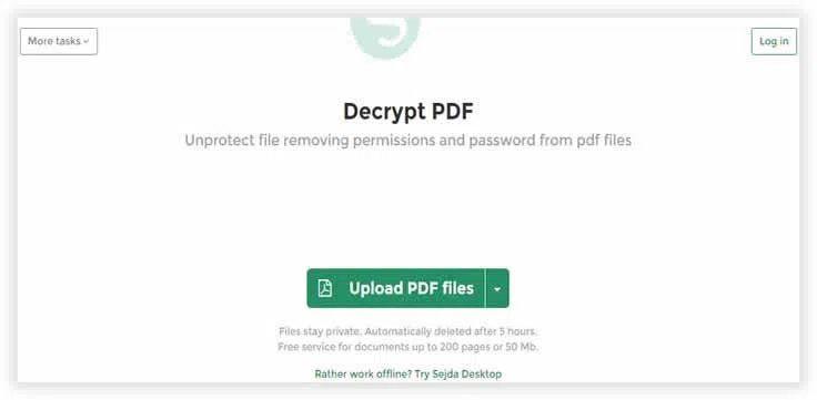 Débloquer le Fichier PDF Protégé en Ligne