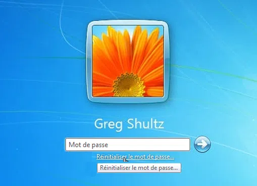 Réinitialisez le mot de passe administrateur Windows 7