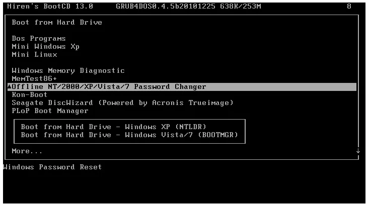 NT / 2000 / XP / Vista / 7 Password Changer