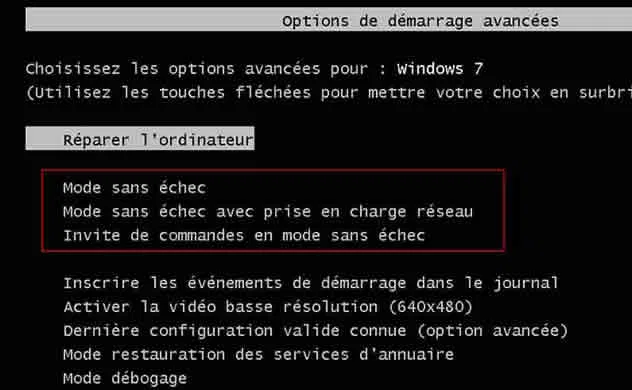 réinitialiser le mot de passe de Windows 7