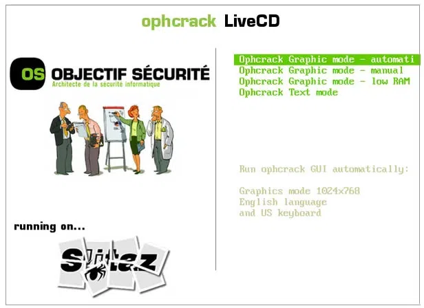 ophcrack live cd